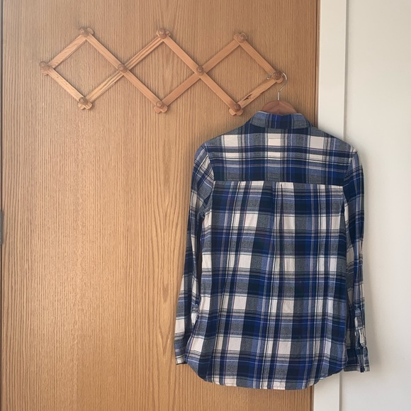 Mossimo Supply Co. Plaid Button Down in Blue - Picture 3 of 8